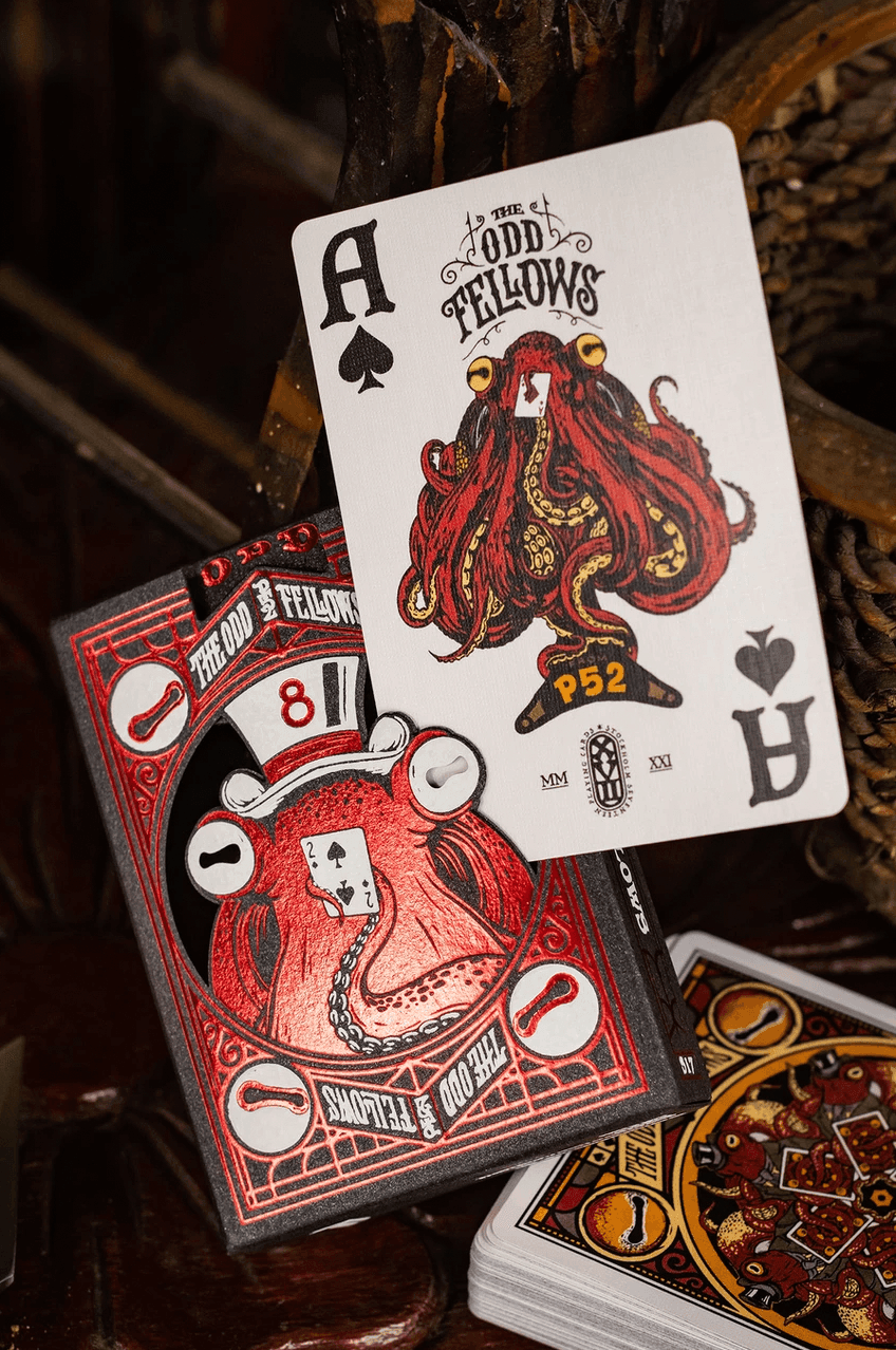 Sir Octo - Gilded Odd Fellows Playing Cards Playing Cards by Stockholm 17