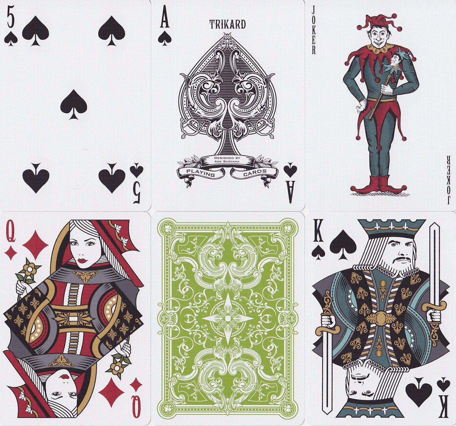 Viridian Playing Cards by Legends Playing Card Co.