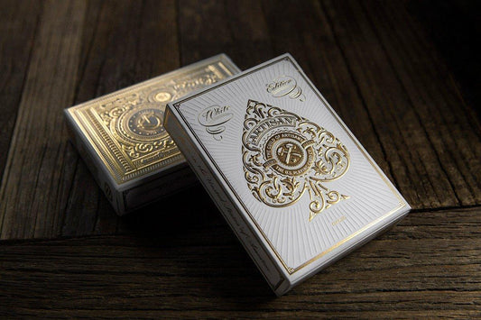 White Artisans Playing Cards by Theory11