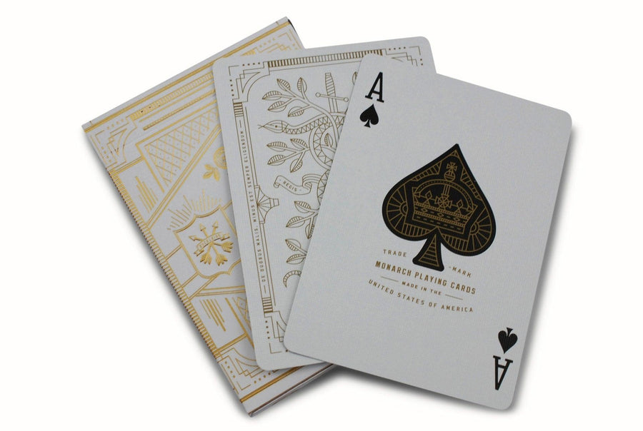 White Monarchs Limited Ed. Playing Cards by Theory11