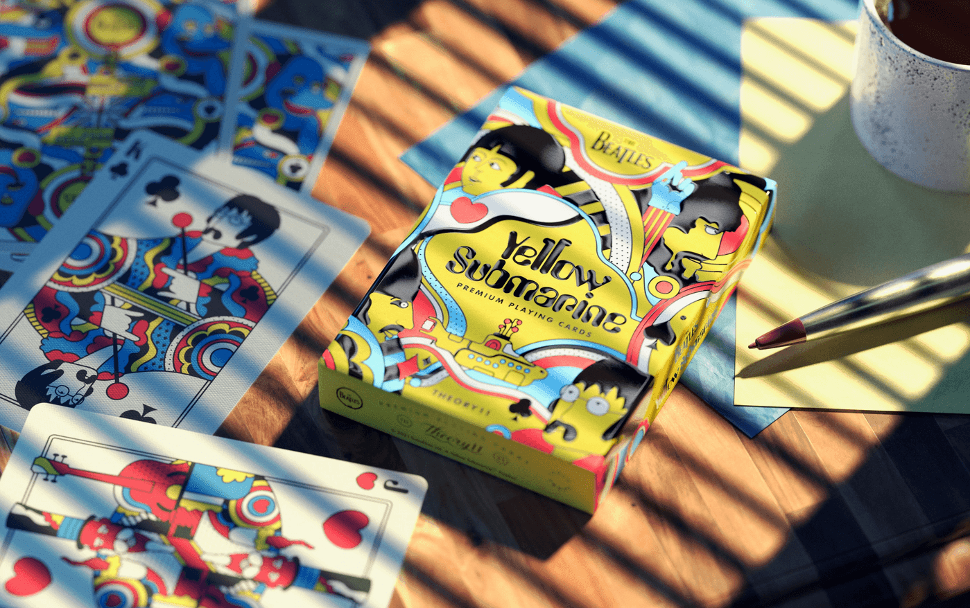 The Beatles Playing Cards - Yellow Submarine Playing Cards by Theory11